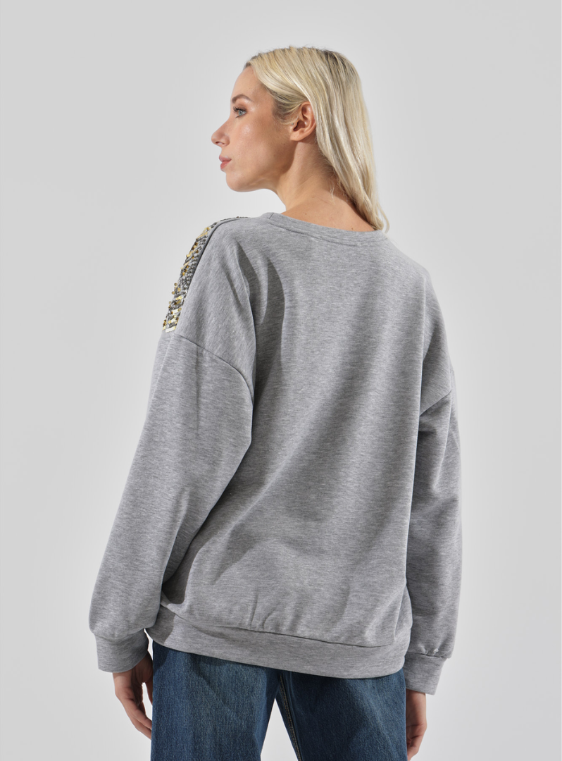Haveone - Felpa con paillettes