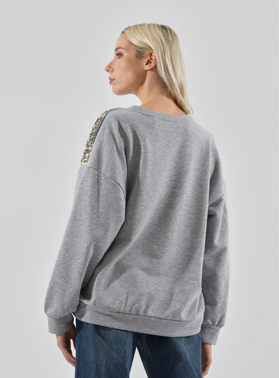 Haveone - Felpa con paillettes