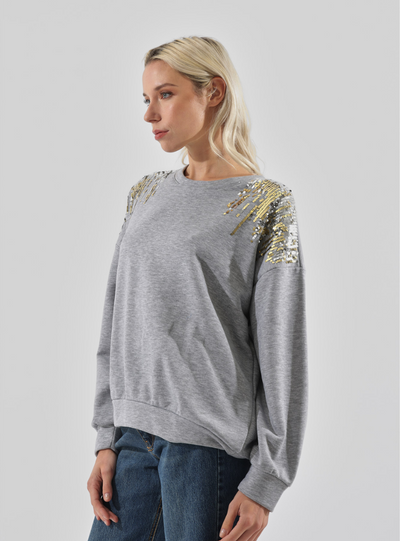 Haveone - Felpa con paillettes