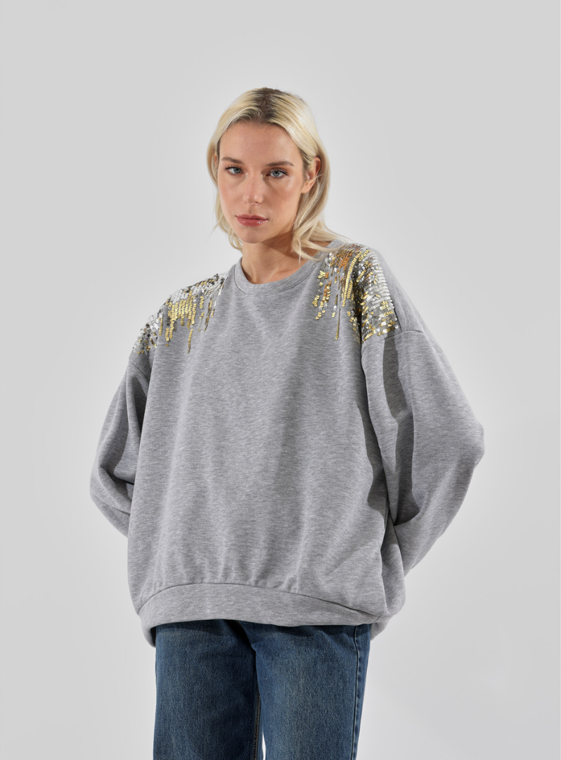 Haveone - Felpa con paillettes