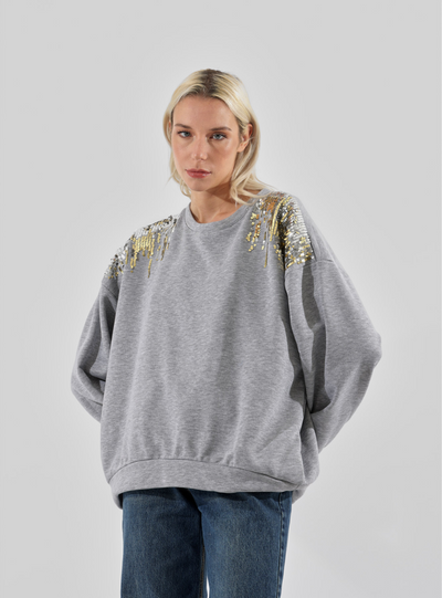 Haveone - Felpa con paillettes