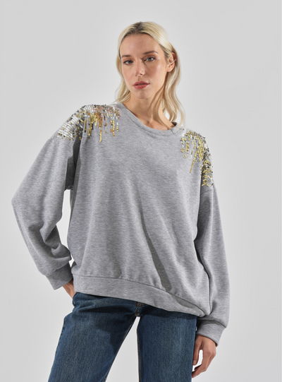 Haveone - Felpa con paillettes