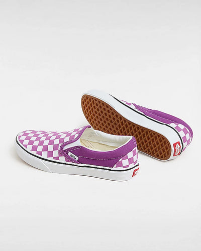 VANS Scarpe Classic Slip-On Checkerboard viola