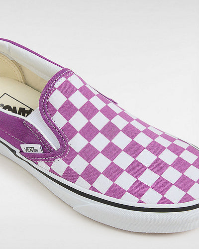 VANS Scarpe Classic Slip-On Checkerboard viola
