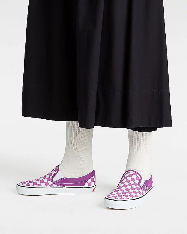 VANS Scarpe Classic Slip-On Checkerboard viola