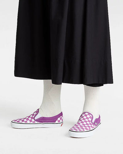 VANS Scarpe Classic Slip-On Checkerboard viola