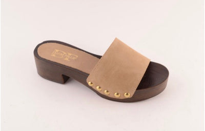 DIVINE FOLLIE ZOCCOLO BASSO CAMOSCIO TAUPE