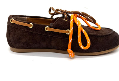 DIVINE FOLLIE MOCASSINI CAMOSCIO MORO