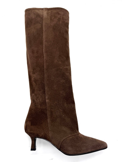 DIVINE FOLLIE STIVALE IN CAMOSCIO MORO