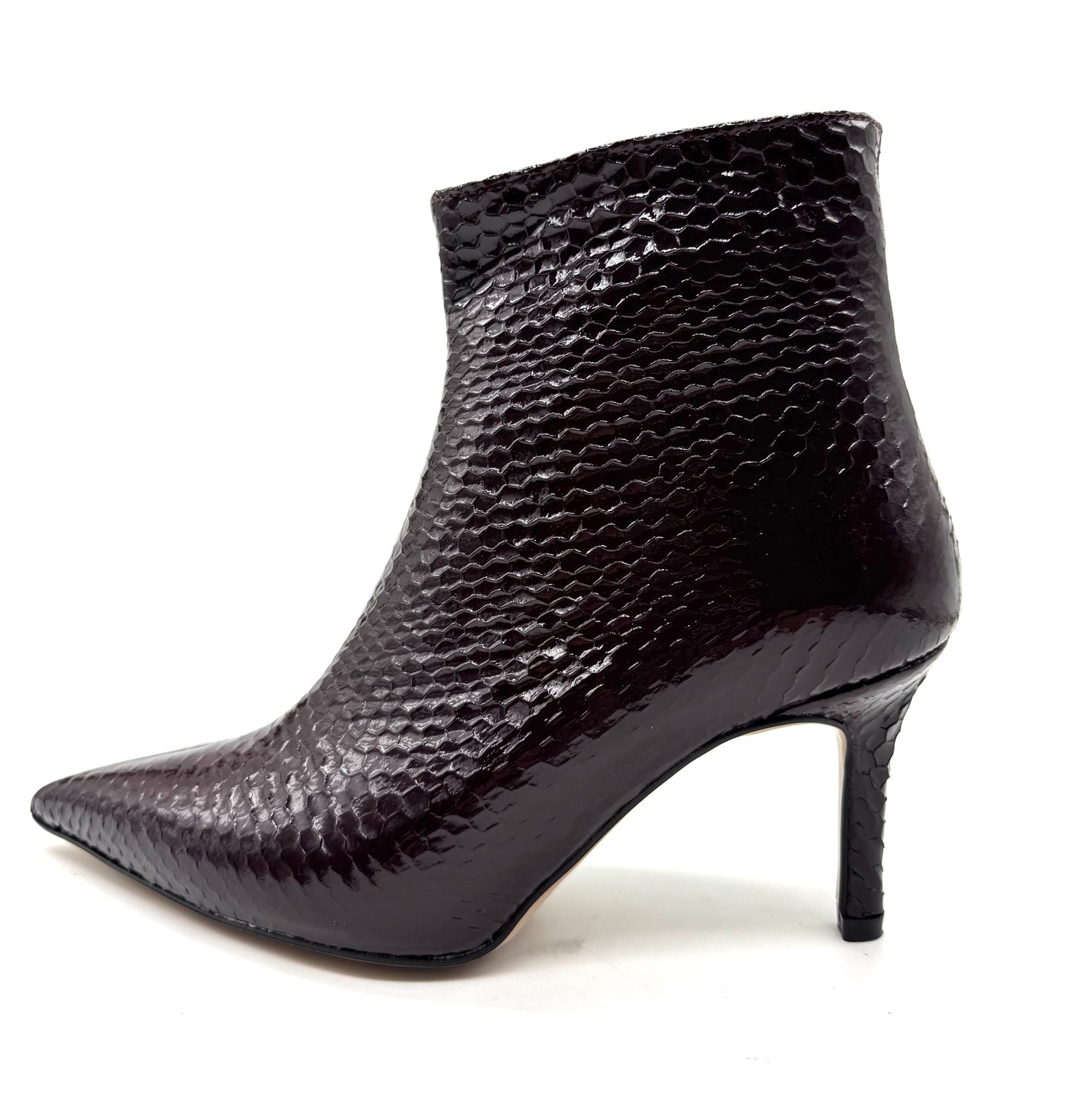 DIVINE FOLLIE TRONCHETTO SNAKE BORDEAUX PITONE