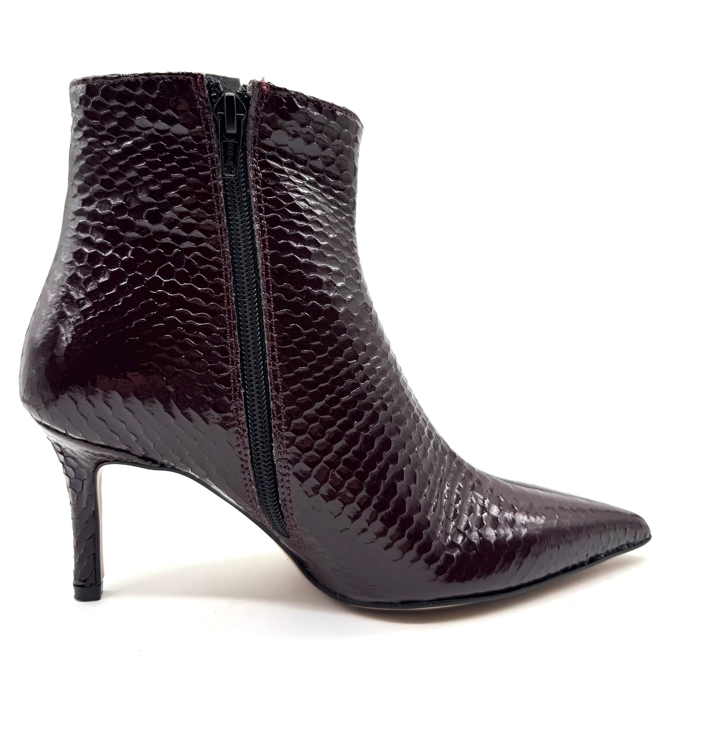 DIVINE FOLLIE TRONCHETTO SNAKE BORDEAUX PITONE