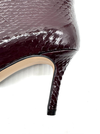 DIVINE FOLLIE TRONCHETTO SNAKE BORDEAUX PITONE