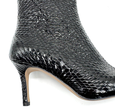 DIVINE FOLLIE TRONCHETTO SNAKE NERO PITONE