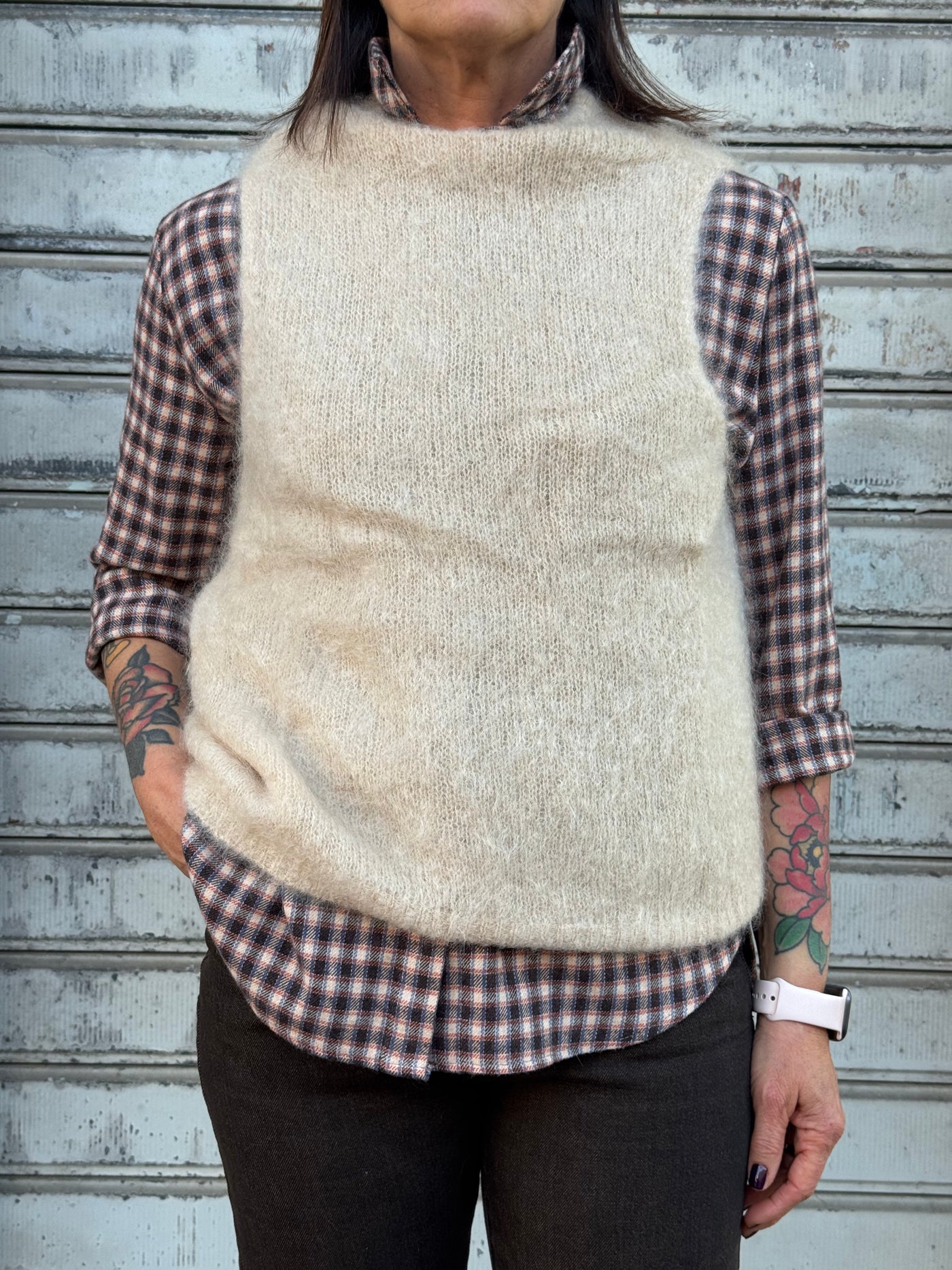 HAVEONE GILET BEIGE