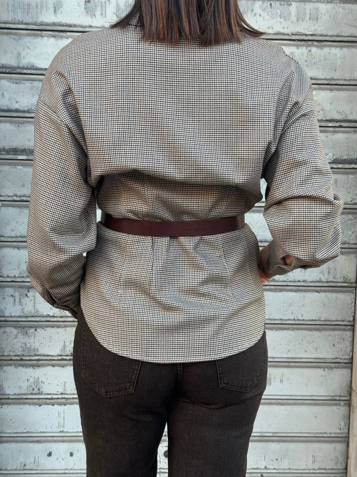 HAVEONE CAMICIA PUNTO VITA MORO