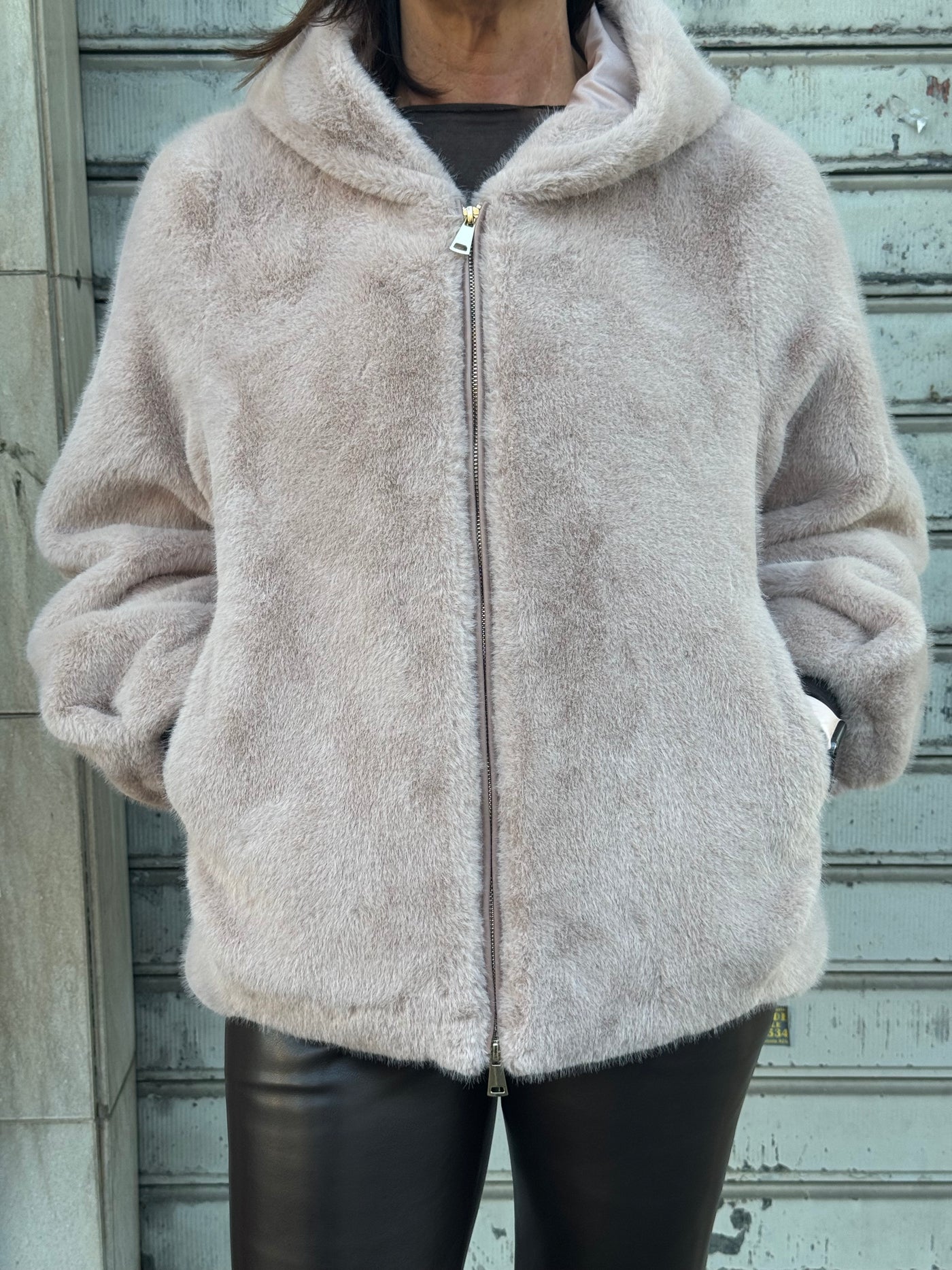 MOTEL BOMBER PELLICCIA SABBIA ROSA