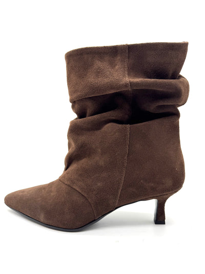 DIVINE FOLLIE STIVALE BASSO CAMOSCIO TESTA DI MORO