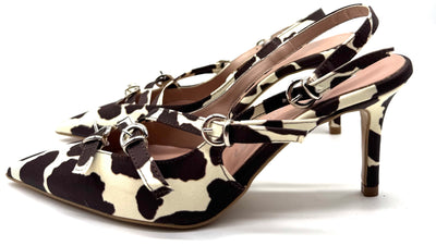Divine Follie - Slingback in raso muccata