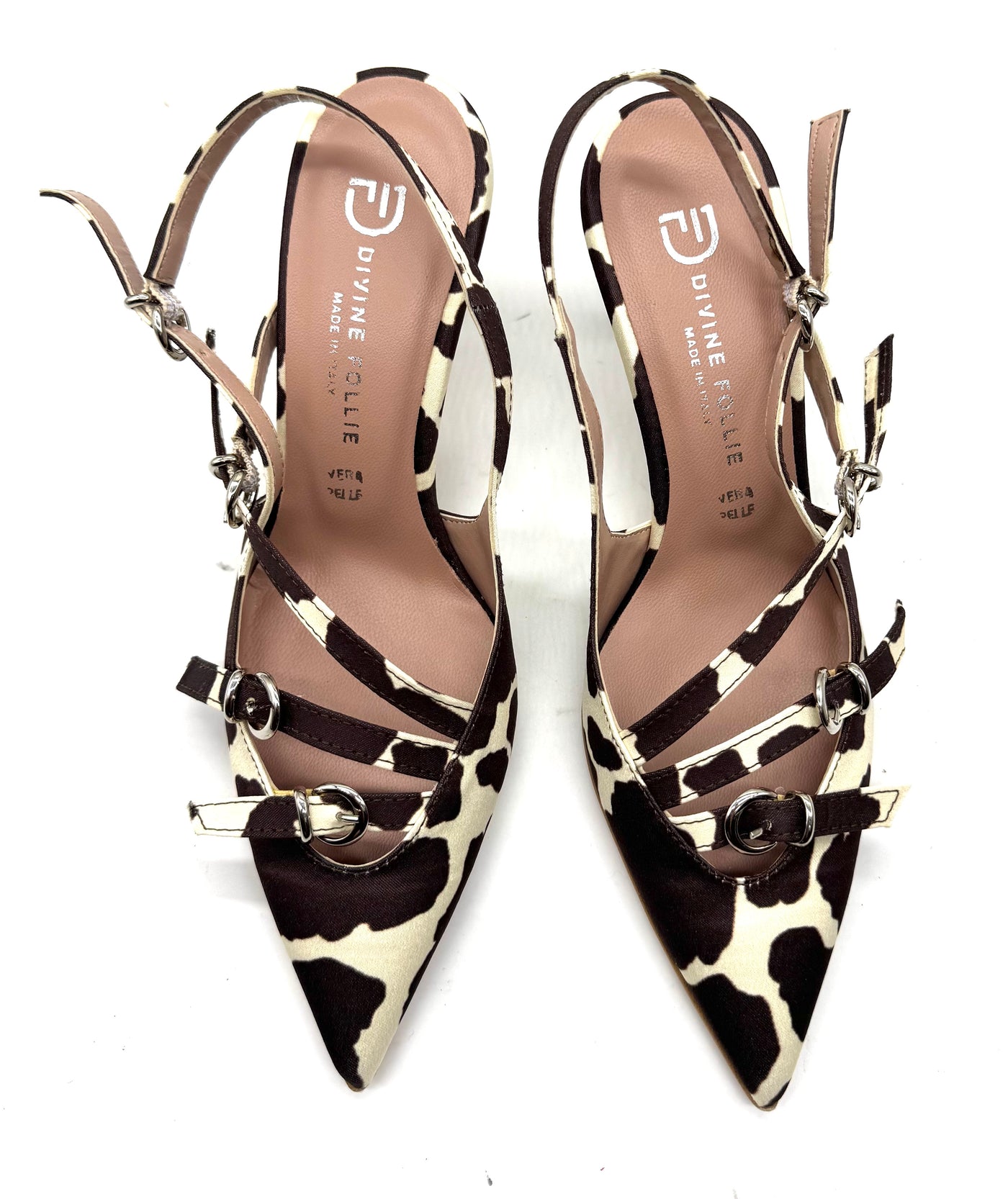 Divine Follie - Slingback in raso muccata