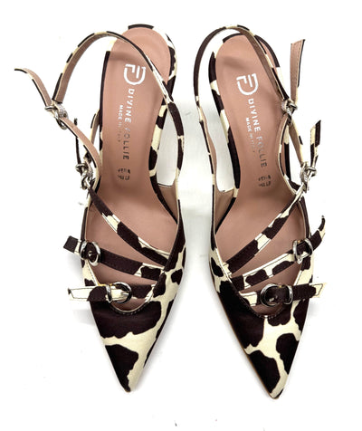 Divine Follie - Slingback in raso muccata