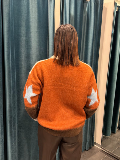 HAVEONE MAGLIA STELLA TERRA PANNA