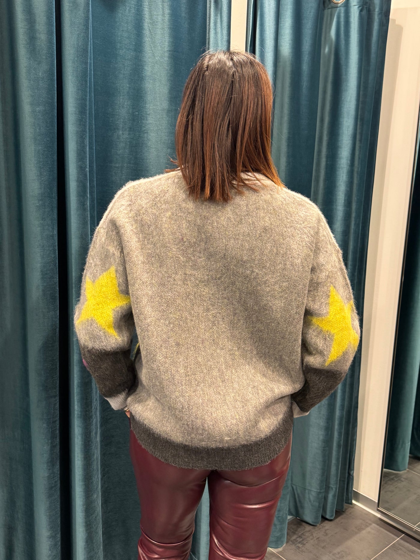 HAVEONE MAGLIA STELLA ANTRACITE PERLA