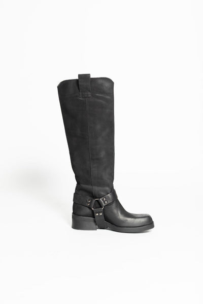 DIVINE FOLLIE BIKER NERO CON FIBBIA