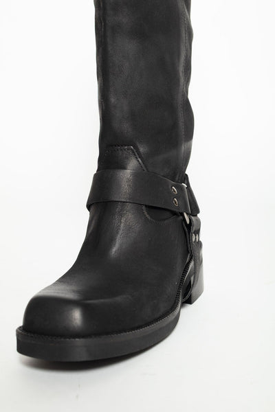 DIVINE FOLLIE BIKER NERO CON FIBBIA