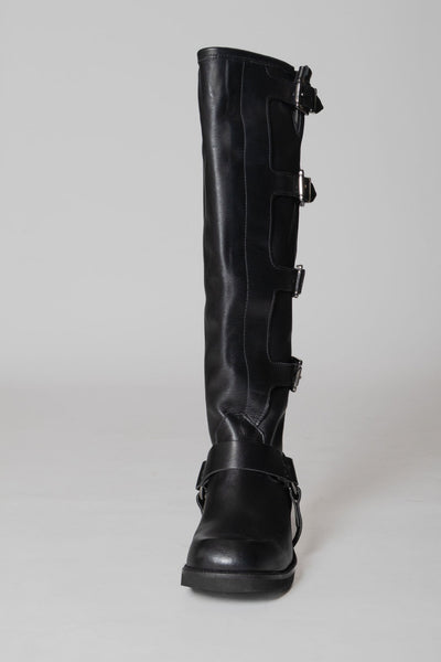 DIVINE FOLLIE BIKER ALTO CON FIBBIE NERO