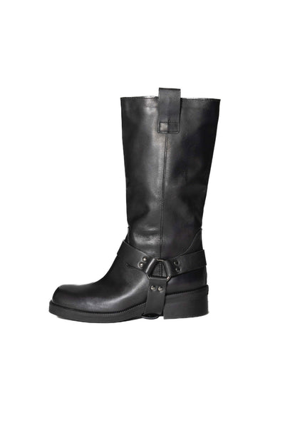 DIVINE FOLLIE BIKER PELLE NERO