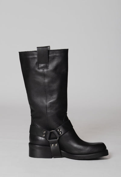 DIVINE FOLLIE BIKER PELLE NERO