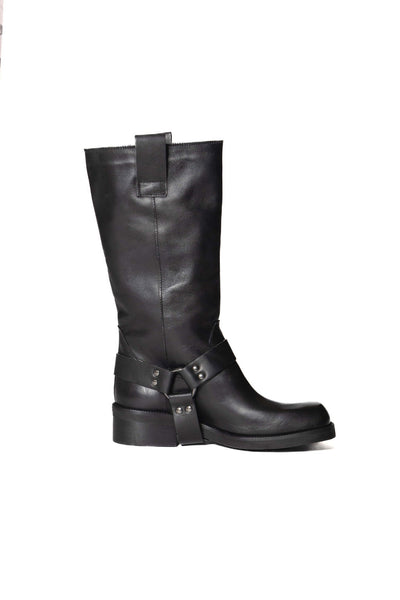 DIVINE FOLLIE BIKER PELLE NERO