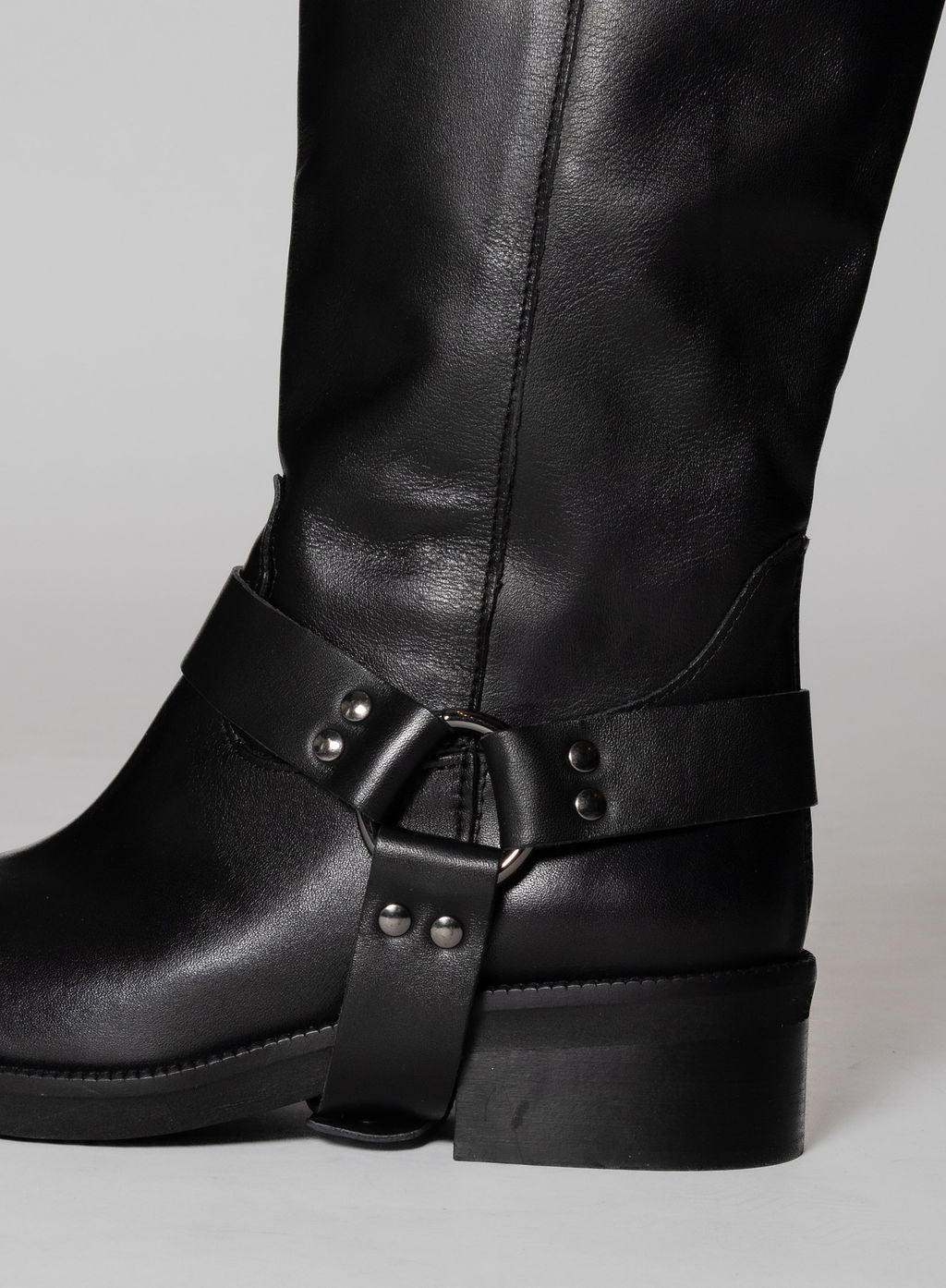 DIVINE FOLLIE BIKER PELLE NERO