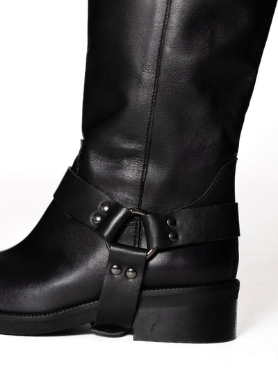 DIVINE FOLLIE BIKER PELLE NERO