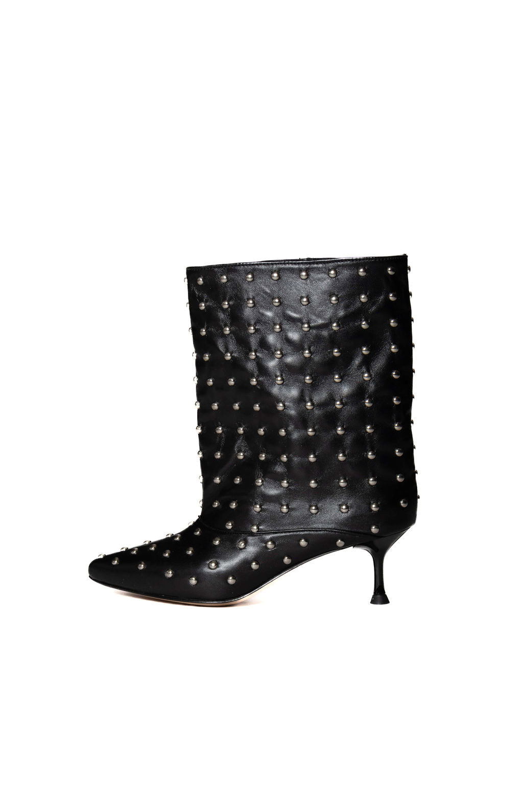 DIVINE FOLLIE STIVALE GAMBA LARGA BORCHIE NERO