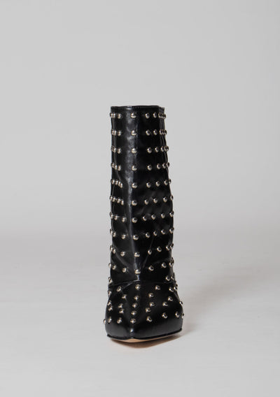 DIVINE FOLLIE STIVALE GAMBA LARGA BORCHIE NERO