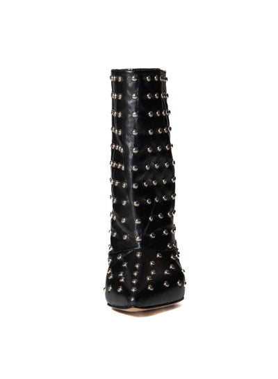 DIVINE FOLLIE STIVALE GAMBA LARGA BORCHIE NERO