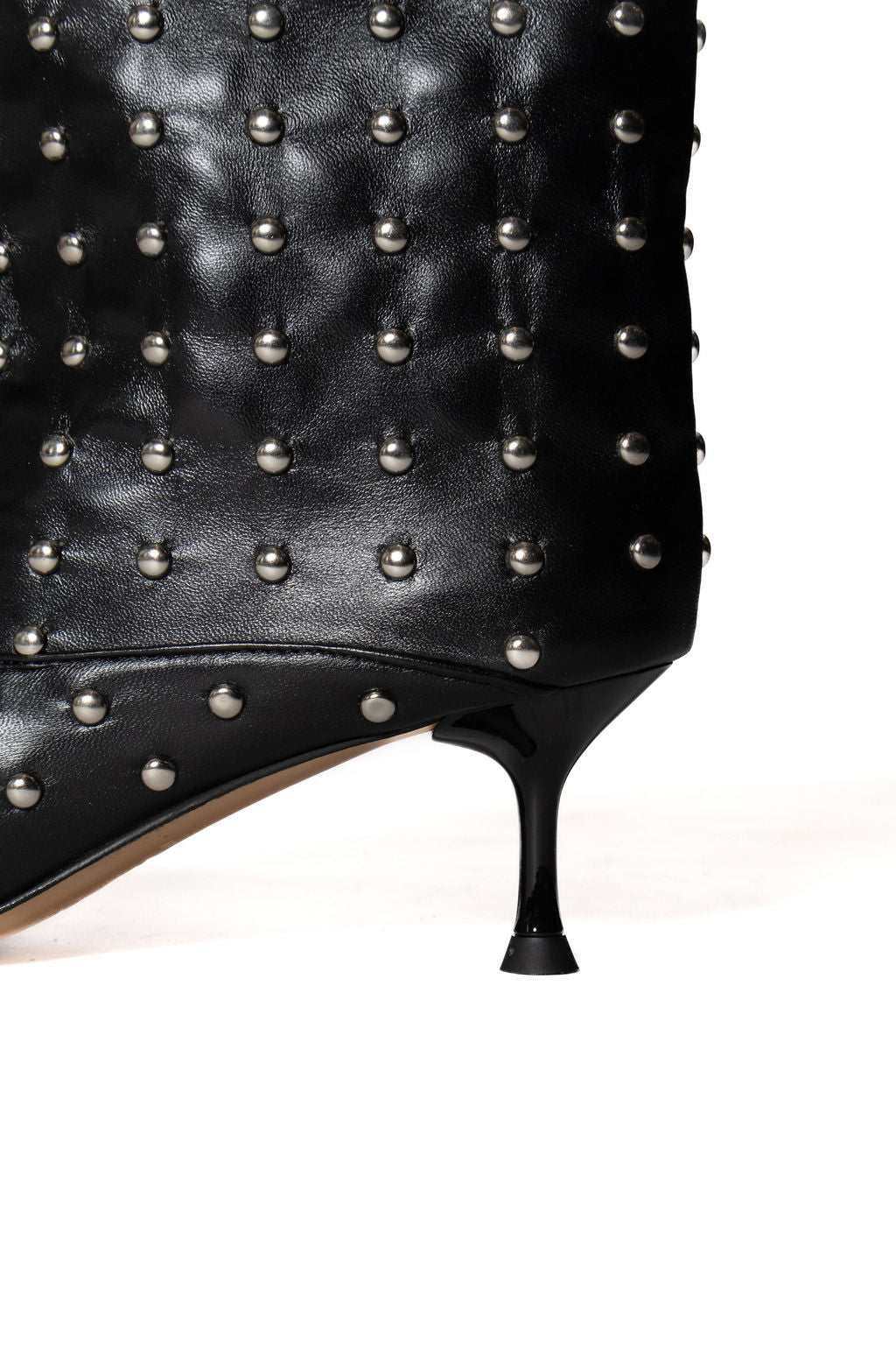 DIVINE FOLLIE STIVALE GAMBA LARGA BORCHIE NERO