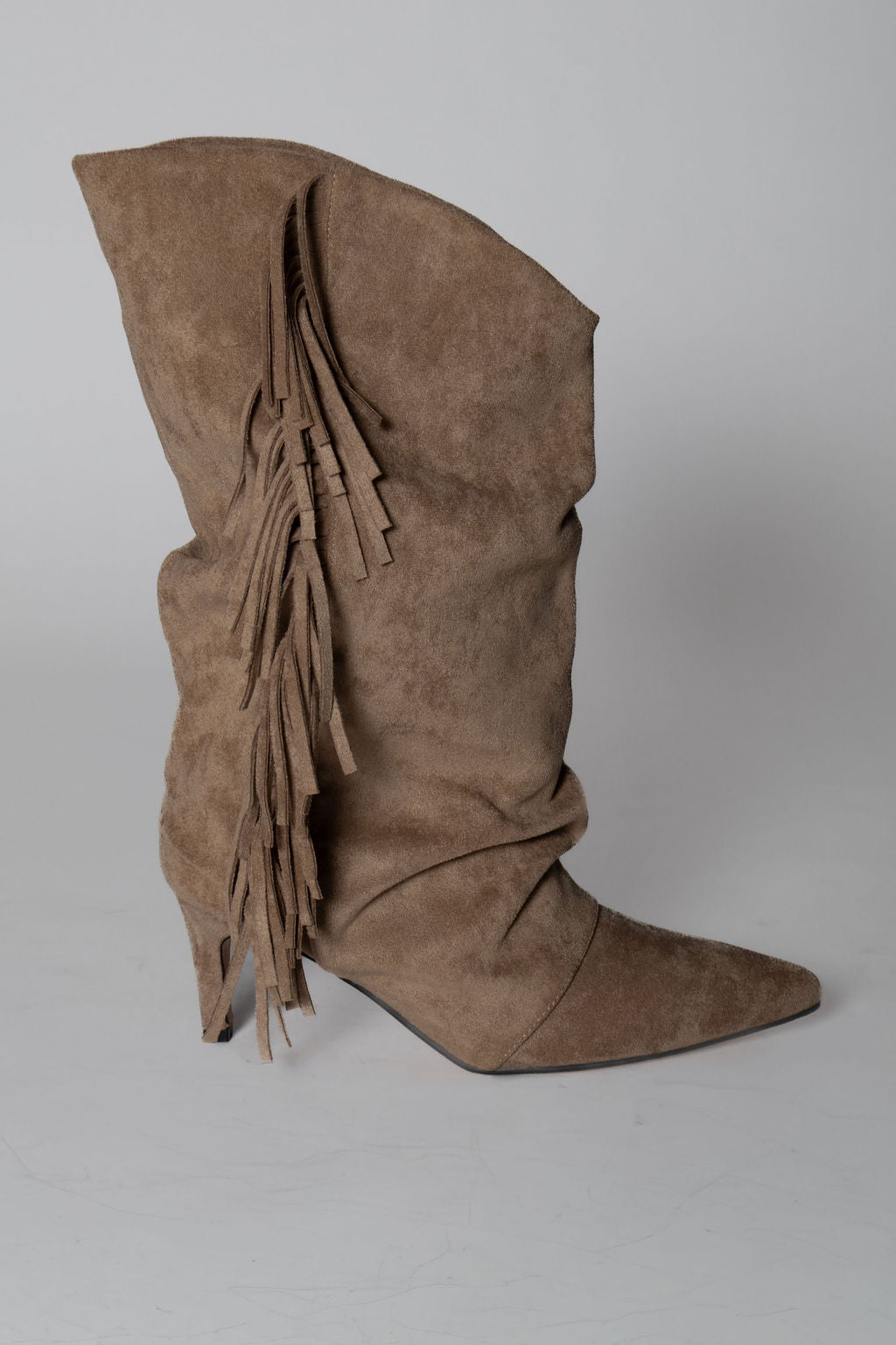 DIVINE FOLLIE KONTATTO STIVALE FRANGE BEIGE