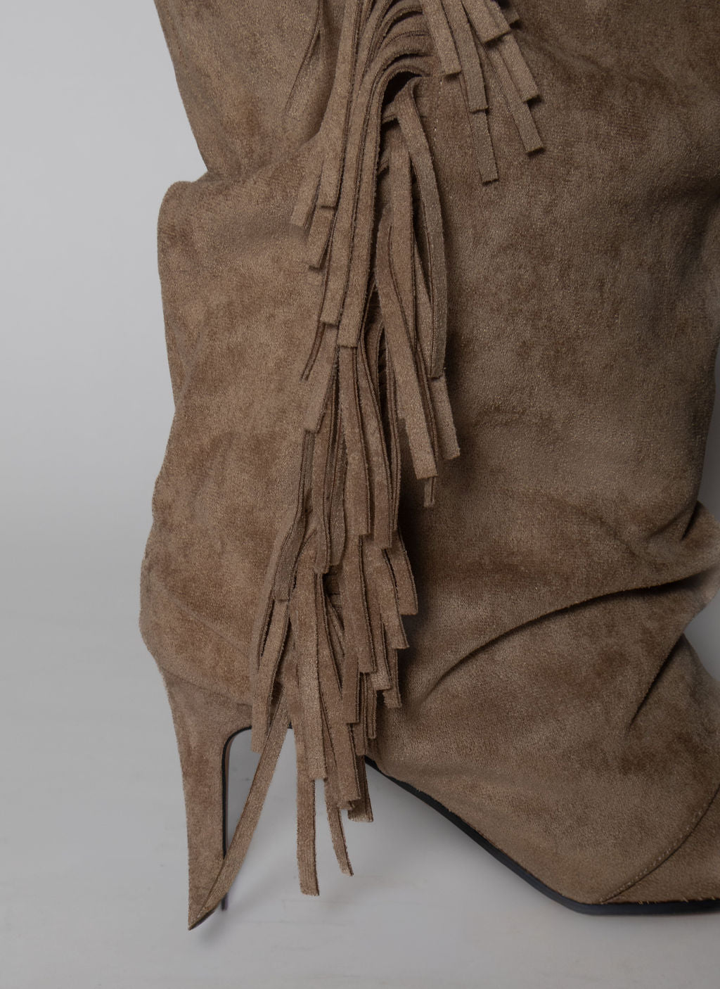 DIVINE FOLLIE KONTATTO STIVALE FRANGE BEIGE