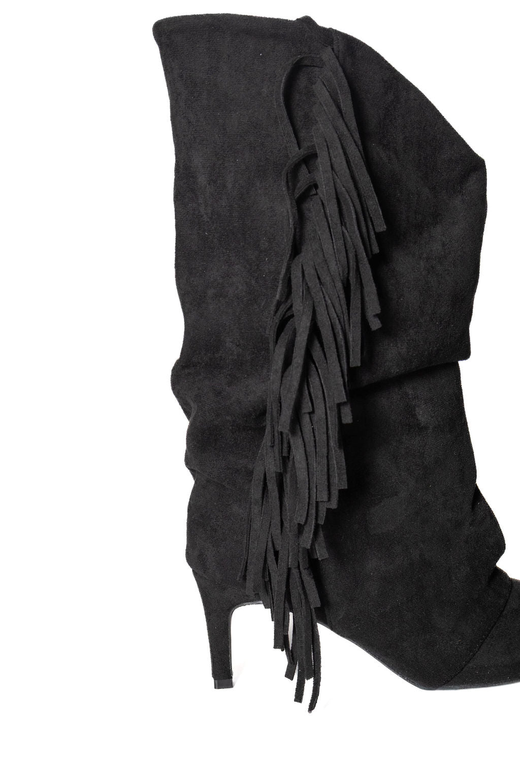 DIVINE FOLLIE KONTATTO  STIVALE FRANGE NERO