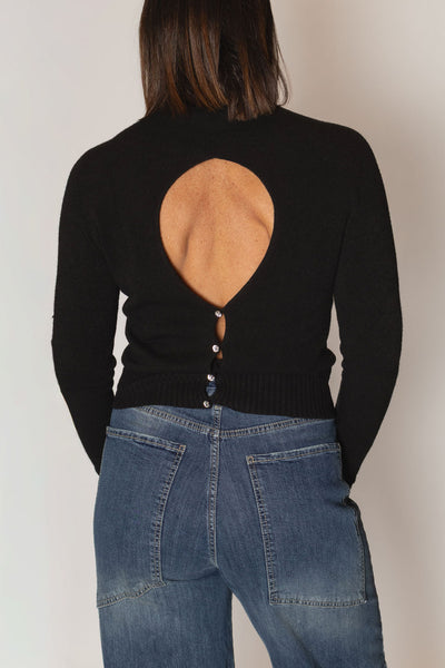 MOTEL MAGLIA VISCOSA NERA
