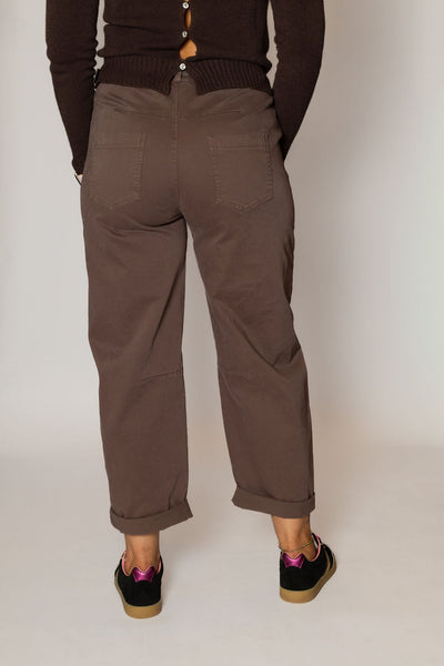 MOTEL PANTALONE COTONE MORO