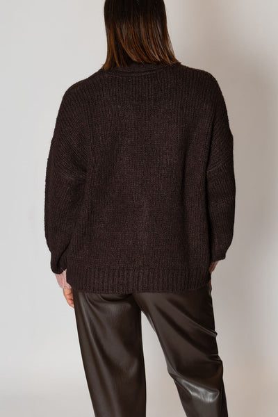 HAVEONE MAGLIONE MORO BICOLOR JIT-P023