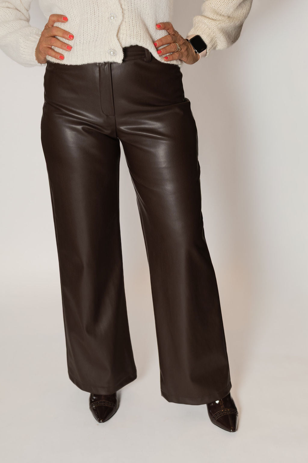 HAVEONE PANTALONE PALAZZO MORO  PMA-P116