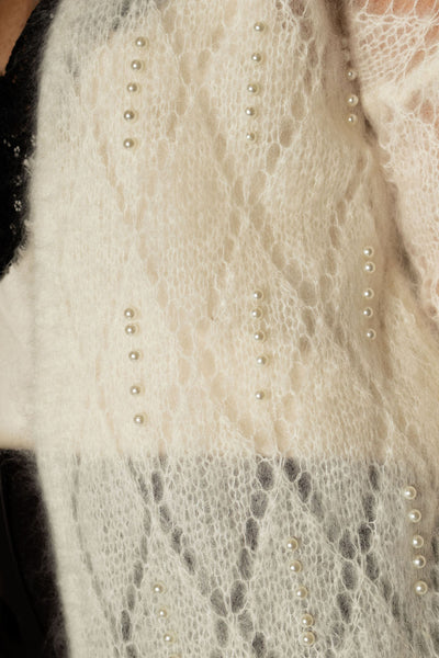 MOTEL CARDIGAN LUNGO PANNA