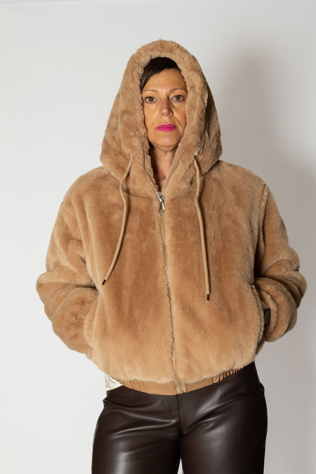 HAVEONE ECO-PELLICCIA CAMMELLO KDY-M136