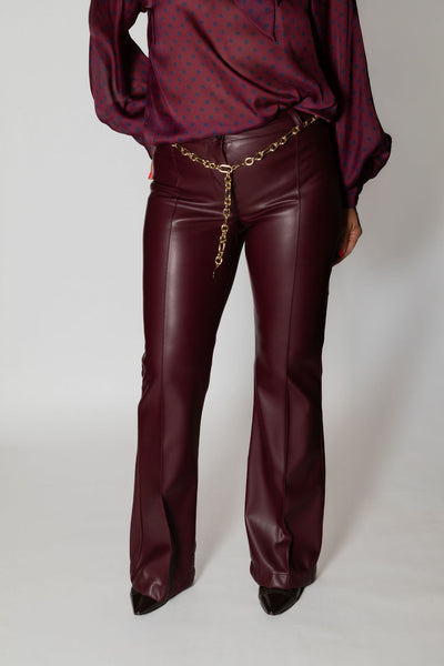 TENSIONE IN PANTALONE BORDEAUX