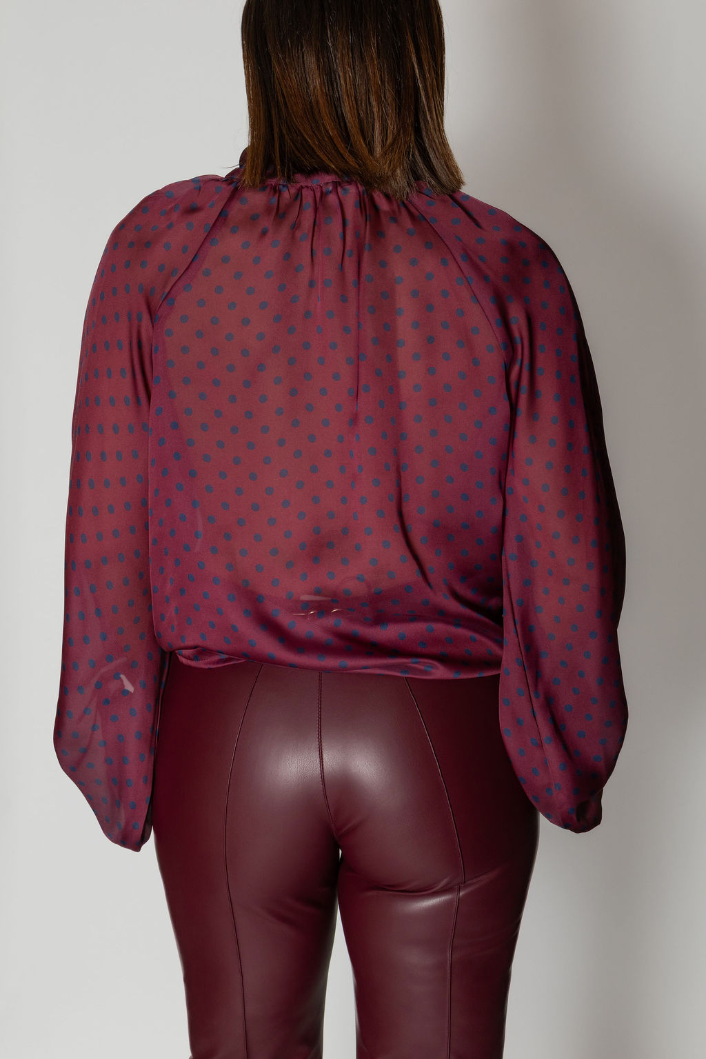TENSIONE IN CAMICIA POIS BORDEAUX