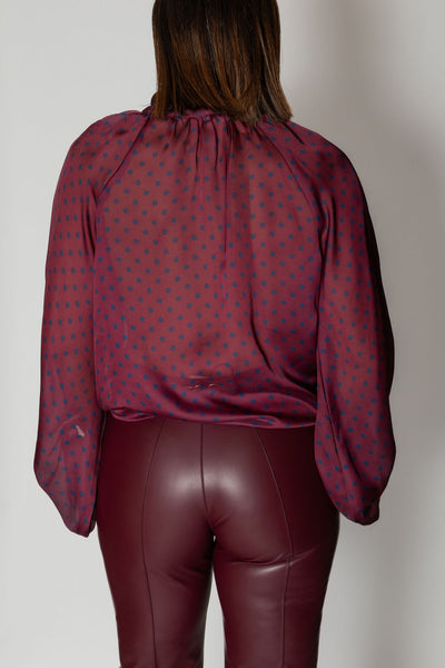 TENSIONE IN CAMICIA POIS BORDEAUX